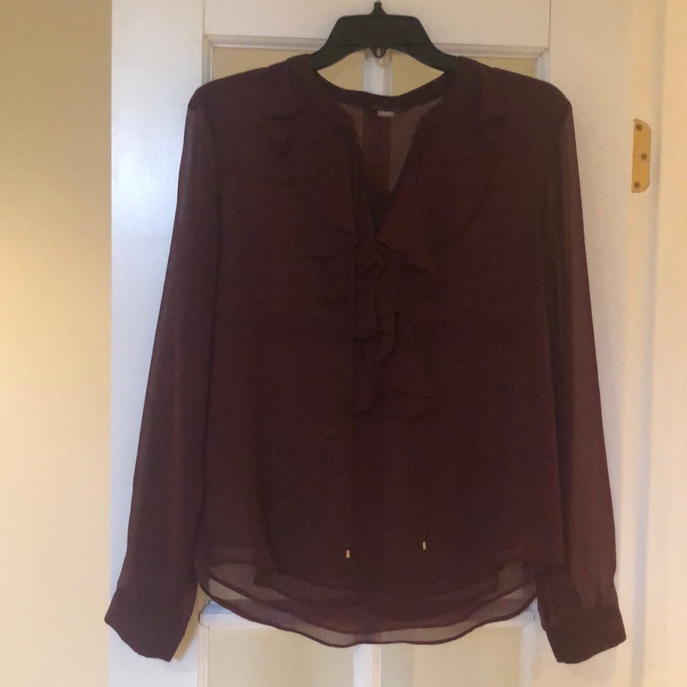 Tommy Hilfiger sheer womens blouse